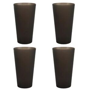 The Big One 4-pc. Plastic Tumbler Set Jet Black